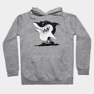 Jaws Shark (black and white) Hoodie